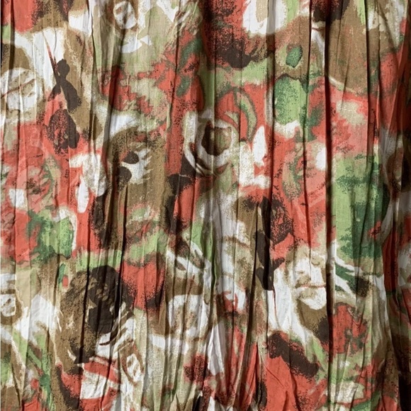 JM Collection Women’s Top Shirt Tunic 18W Wrinkle 3/4 Sleeve 100%Cotton - Picture 3 of 16